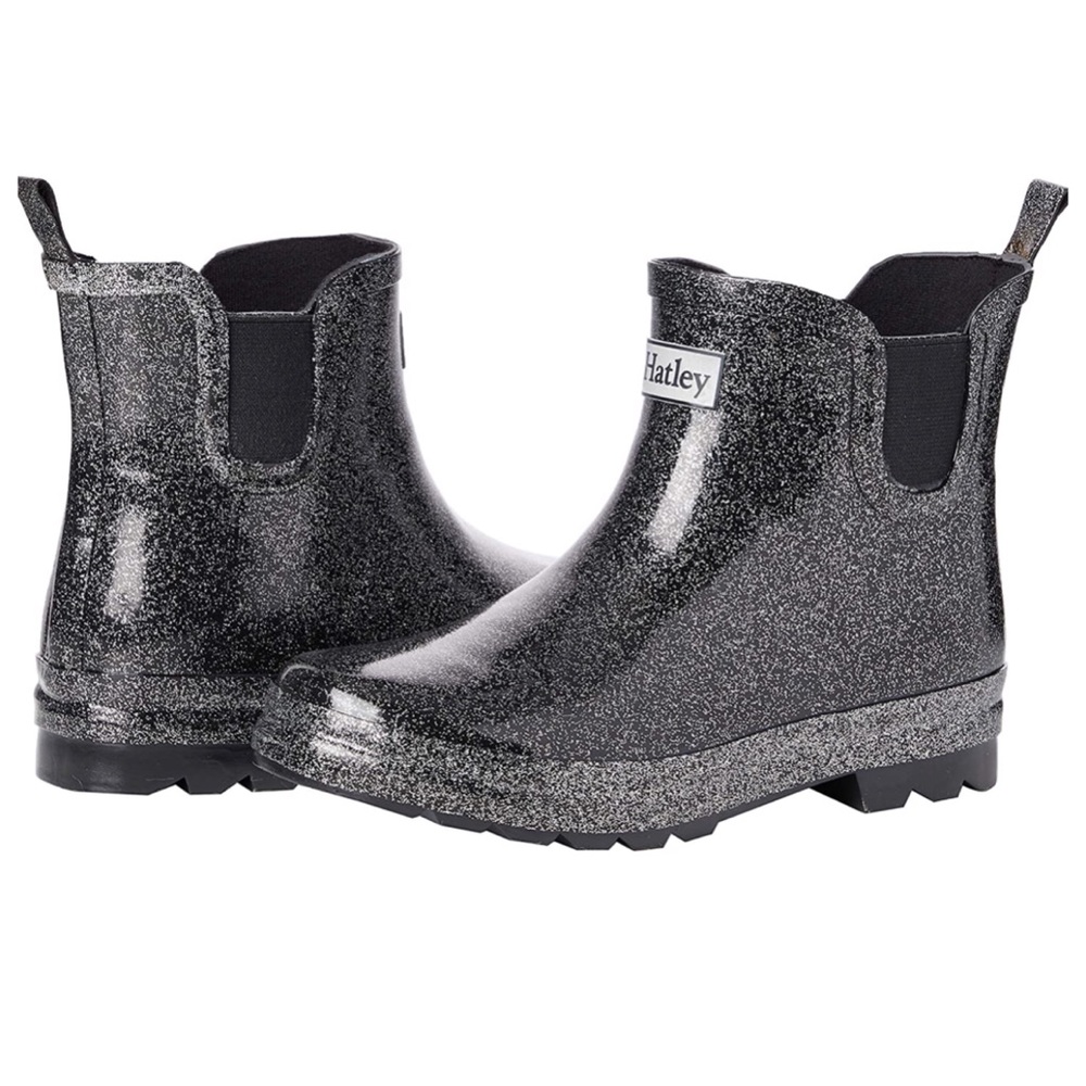 NWT Girls Hatley Starry Night Ankle Rain Boots. Size US 2.